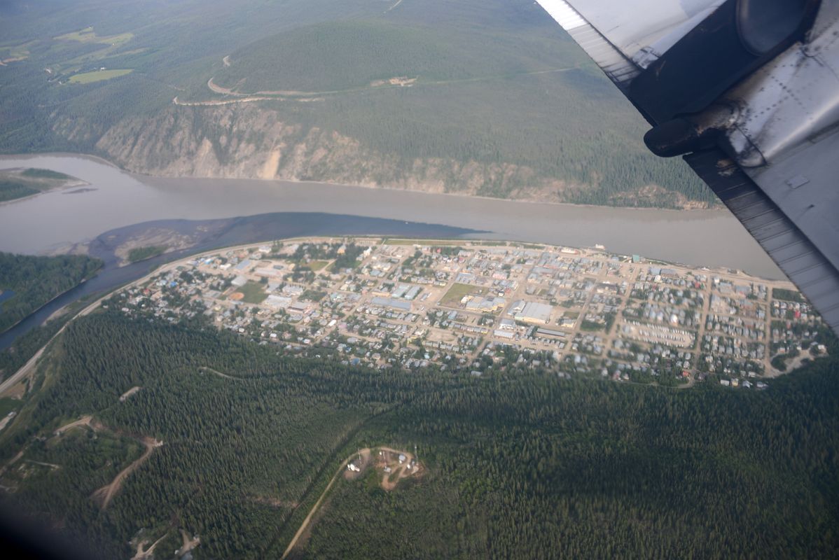 01B Dawson City Yukon From Airplane